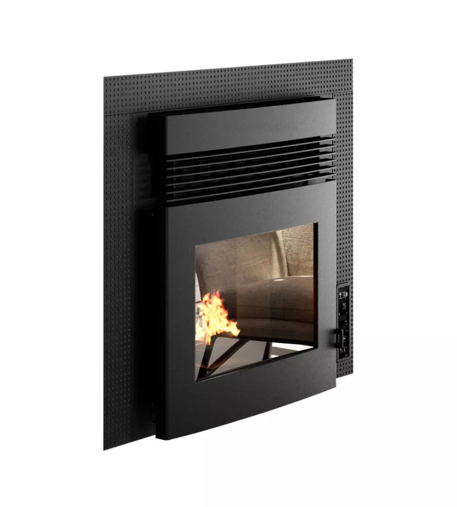 Inserto a pellet punto fuoco "alessio" 8,5 kw