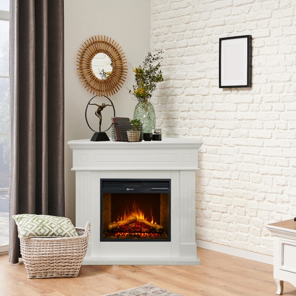 Camino elettrico da terra ad angolo Bianco FORD L110 x P63 x H102 cm - immagine 2
