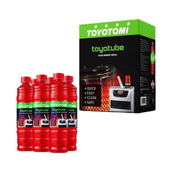 Combustibile Liquido Per Stufe Toyotube Ricarica Rapida Confezione 6 Pezzi da 1,4 L Zibro